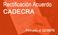 Rectificación Acuerdo CADECRA