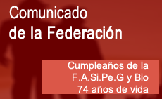 Cumpleaños de la F.A.Si.Pe.G y Bio – 74 años de vida