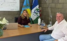 REUNION CON LA PRESIDENTA DEL CONSORCIO DE GESTION PUERTO HIDROCARBURIFERO DE DOCK SUD.